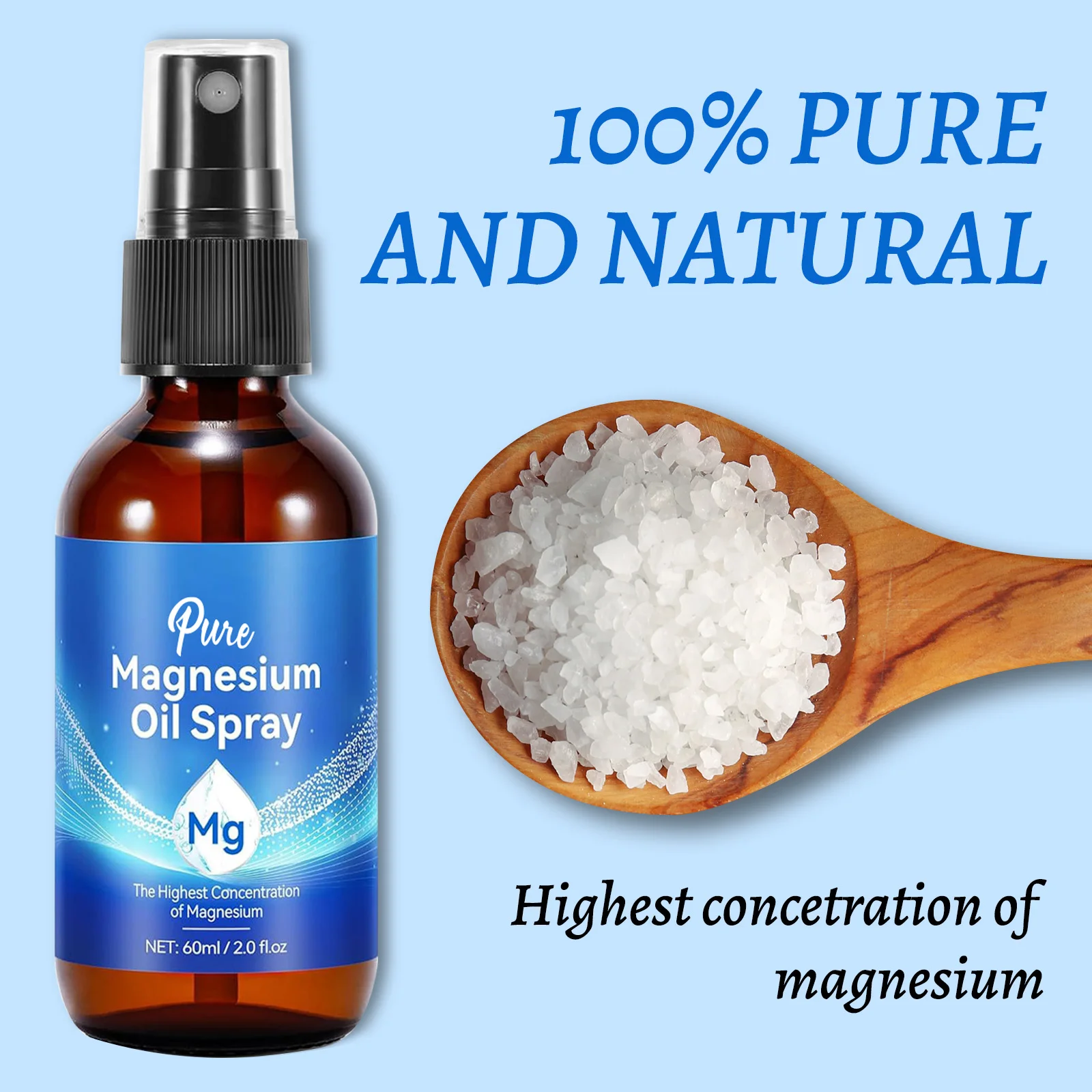 Magnesium Oil Spray 60ml Muscl - огляд і ціна Bath Salts Magnesium