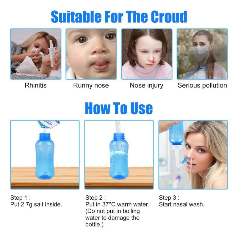 【WA】Nasal Irrigator Rinse Bott - огляд і ціна Neti Pot Nasal Rinse