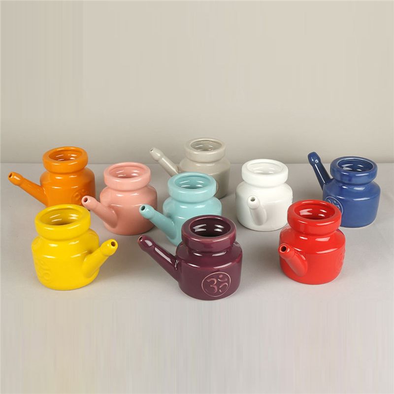 【STOCK】350Ml Ceramic Neti Pot  - огляд і ціна Neti Pot Nasal Rinse