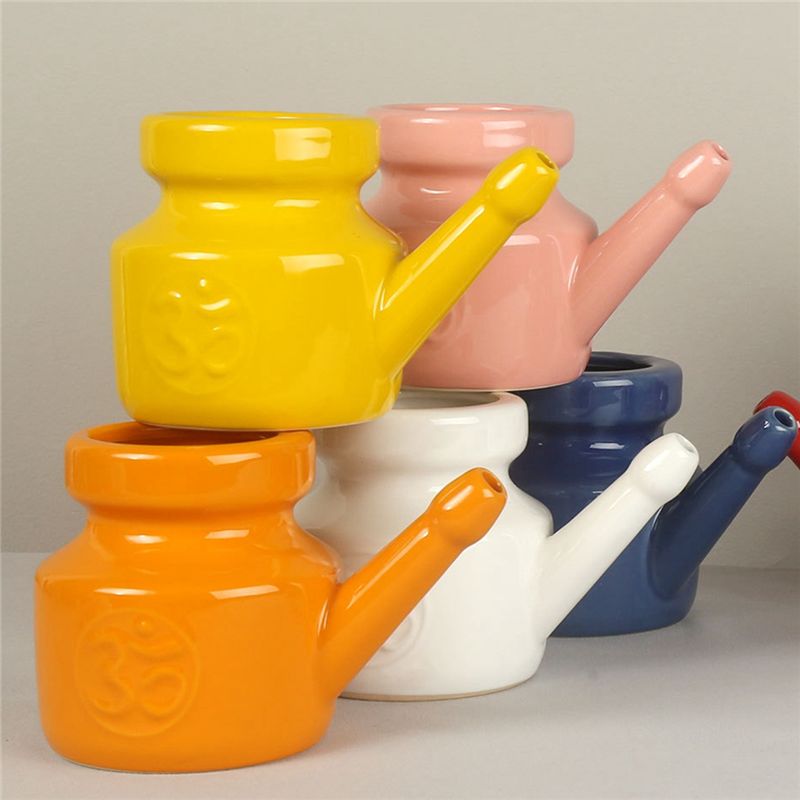 【STOCK】350Ml Ceramic Neti Pot  - огляд і ціна Neti Pot Nasal Rinse