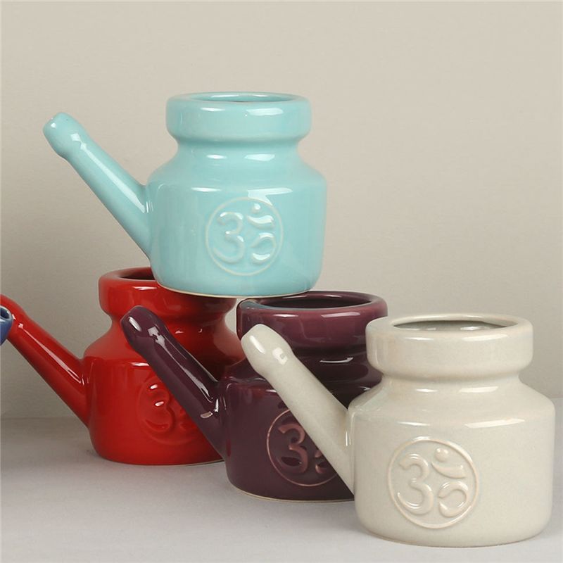 【STOCK】350Ml Ceramic Neti Pot  - огляд і ціна Neti Pot Nasal Rinse