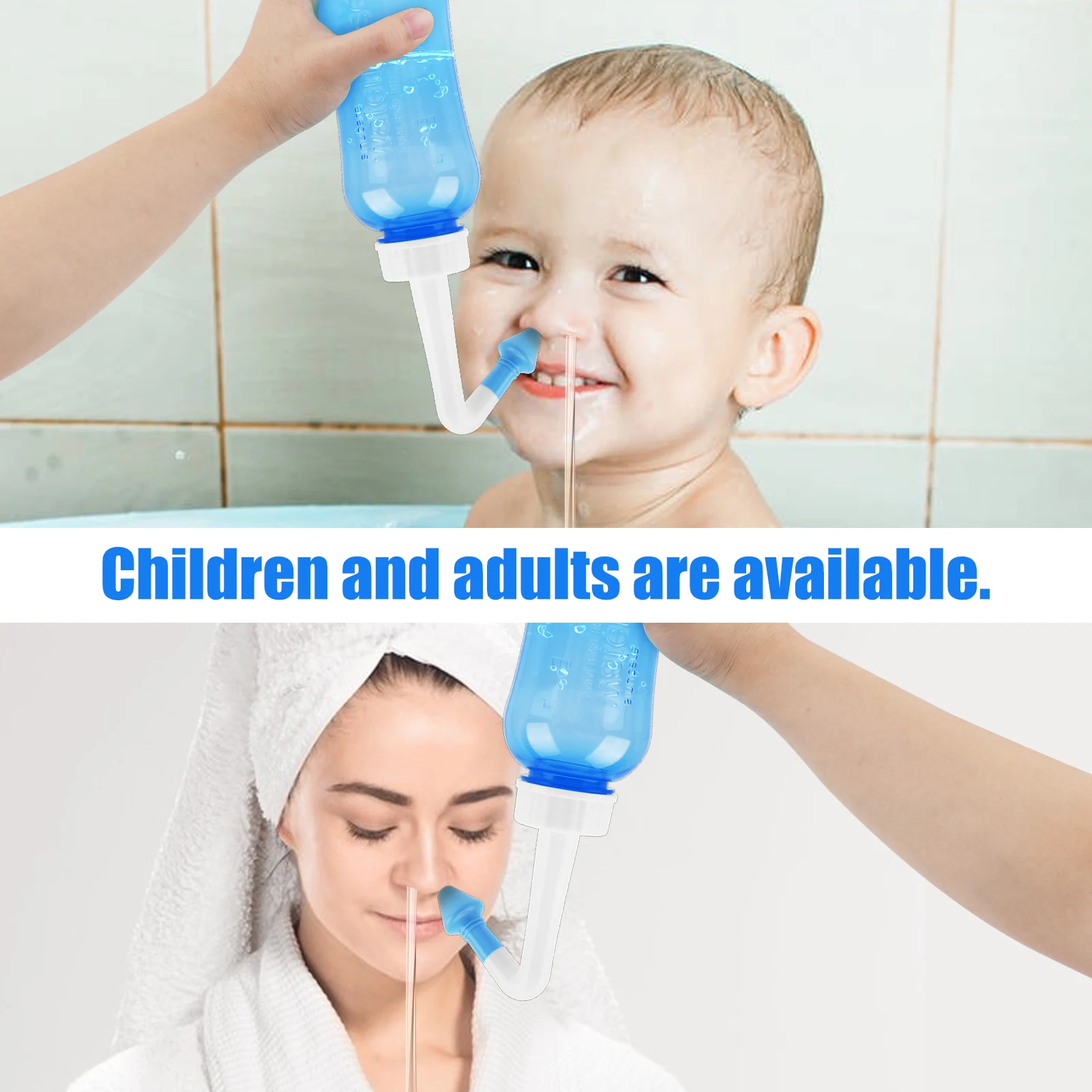 300/500ML Nose Wash Cleaner Na - огляд і ціна Neti Pot Nasal Rinse