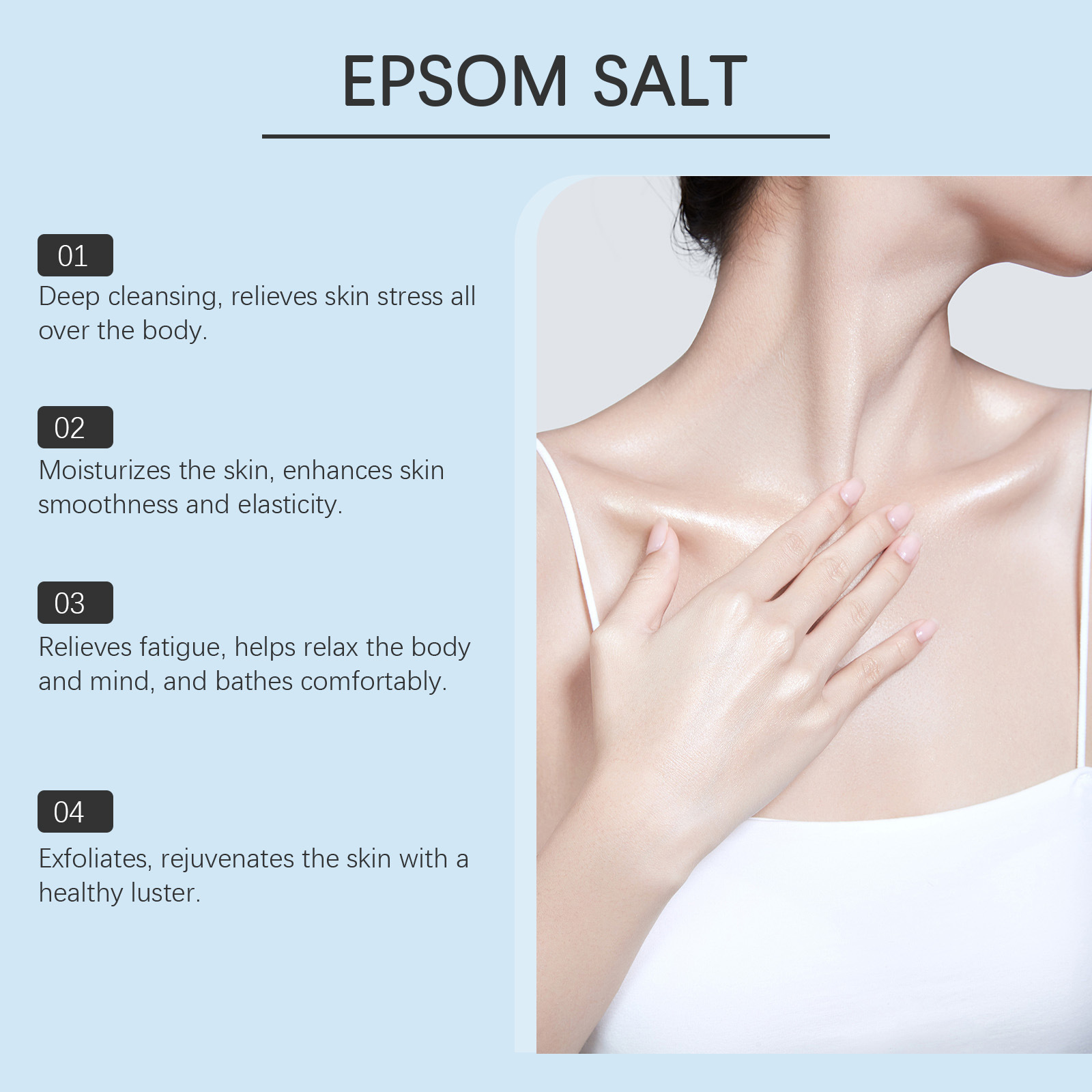 Epsom Salt Magnesium Sulfate M - огляд і ціна Bath Salts Magnesium