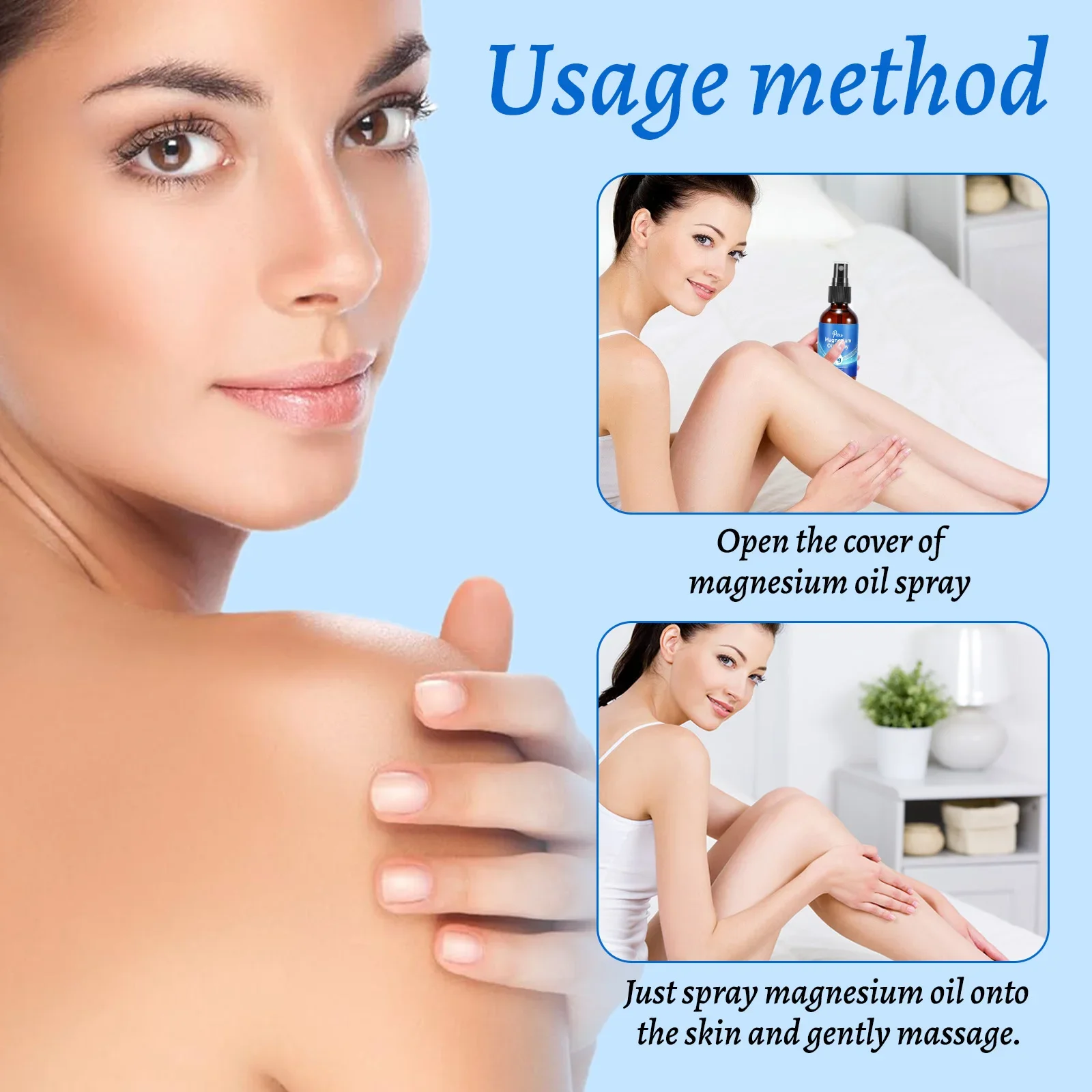 Magnesium Body Oil Spray 60ml  - огляд і ціна Bath Salts Magnesium