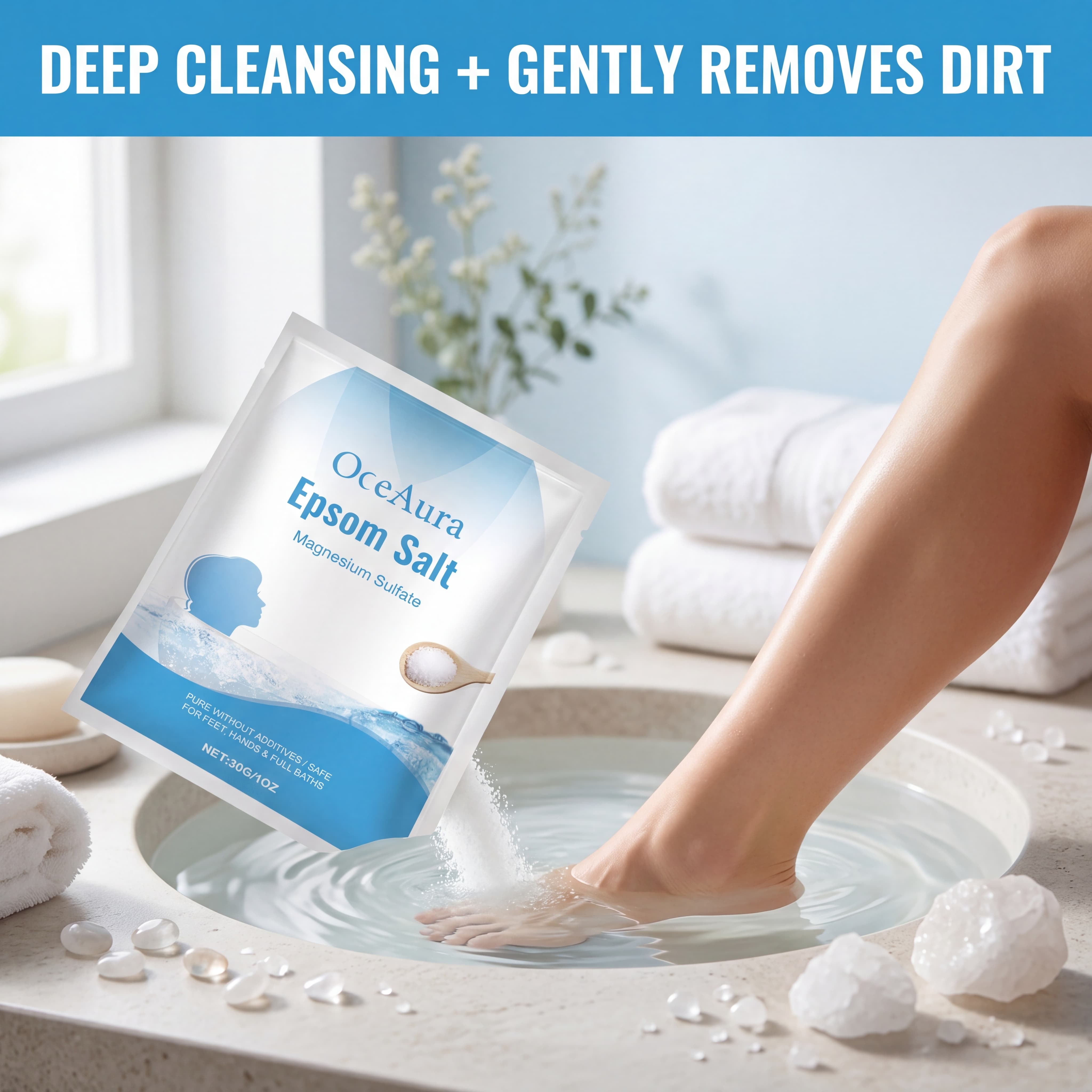 Pure Epsom Salt Magnesium Sulf - огляд і ціна Bath Salts Magnesium